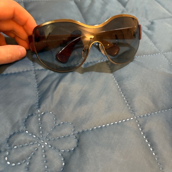 Prada Brown and Gold Sunglasses - Picture 1 of 17